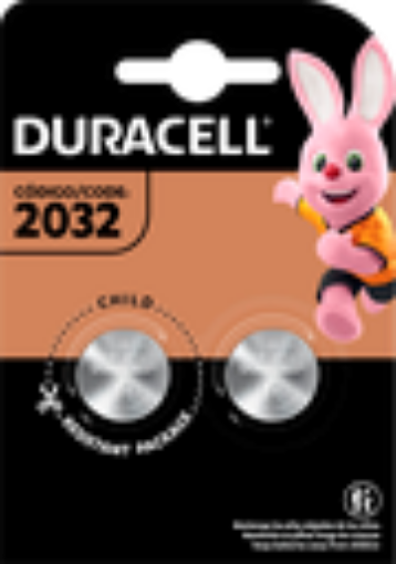 Imagen de PILA 2032 DURACELL ALCALINA 3V C/2