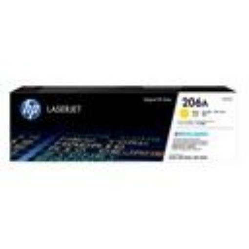 Imagen de TONER LASER HP 206A AMARILLO W2112A