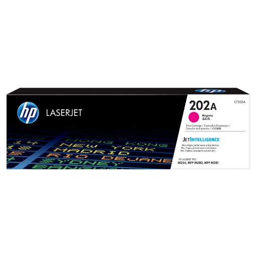 Imagen de TONER LASER HP 202A MAGENTA ORIGINAL