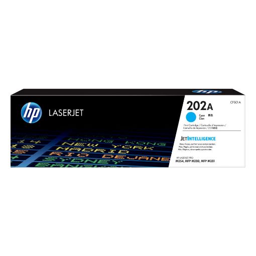 Imagen de TONER LASER HP 202A CYAN ORIGINAL
