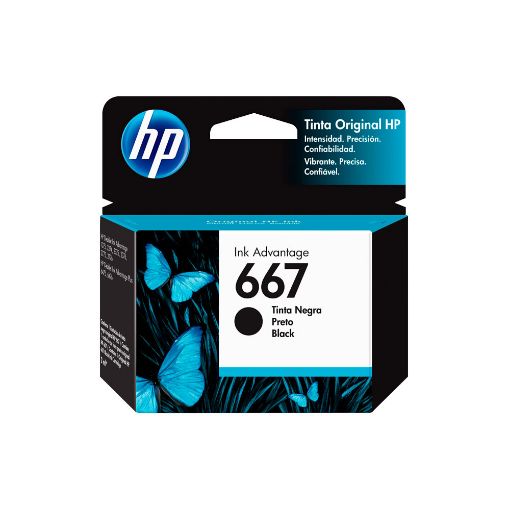 Imagen de CARTUCHO DE TINTA HP 667 NEGRO ORIGINAL