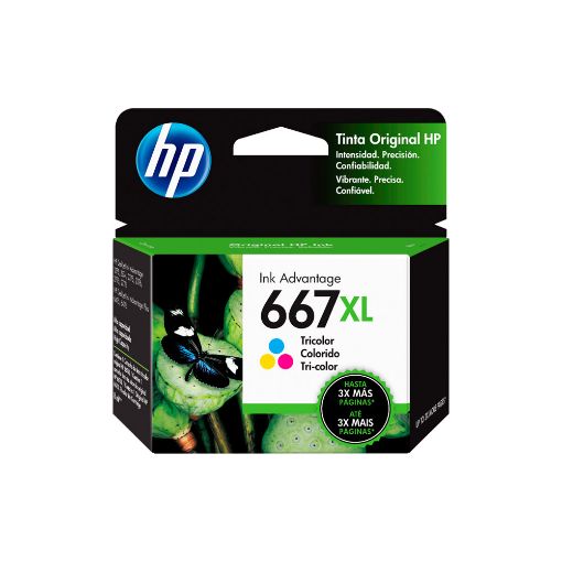 Imagen de CARTUCHO DE TINTA HP 667XL COLOR ORIGINAL