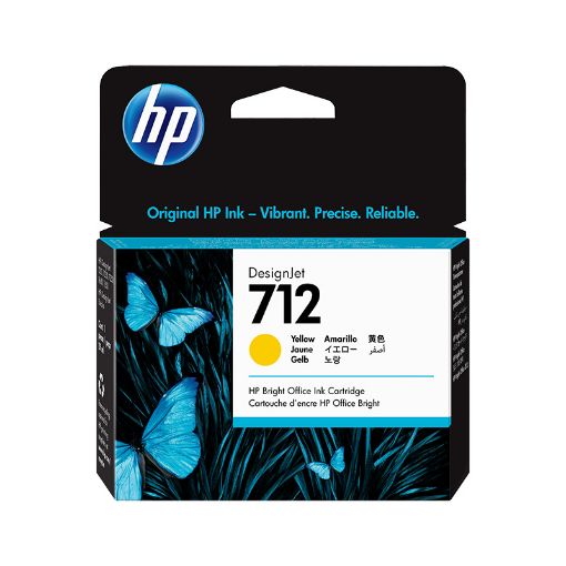 Imagen de CARTUCHO DE TINTA HP 712 AMARILLO 3ED69A