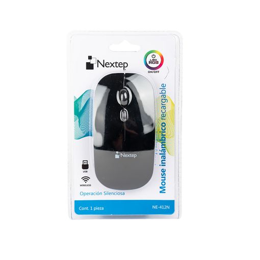 Imagen de MOUSE INALAMBRICO RECARGABLE NEGRO