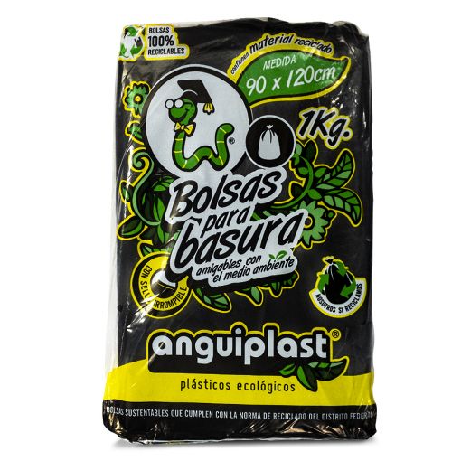 Imagen de BOLSA NEGRA POR ROLLO 90 X 120 CM ANGUIPLAST