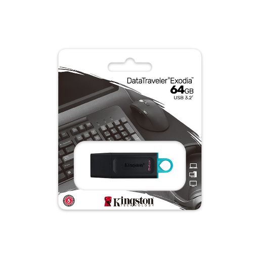 Imagen de MEMORIA USB 64GB 3.2 DTX, NEGRO