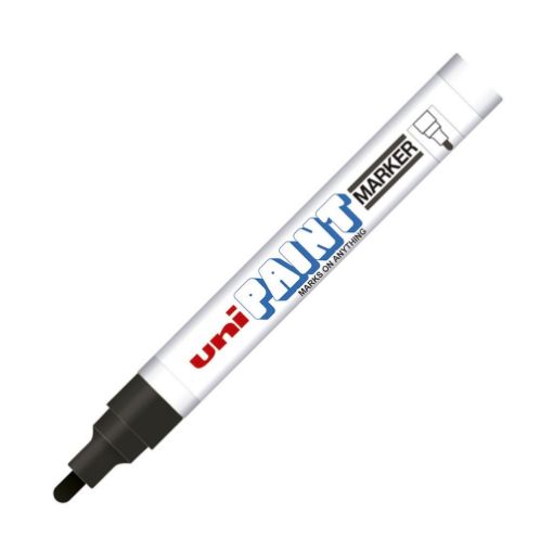 Imagen de MARCADOR PERMANENTE UNI PAINT MARKER NEGRO PX-20