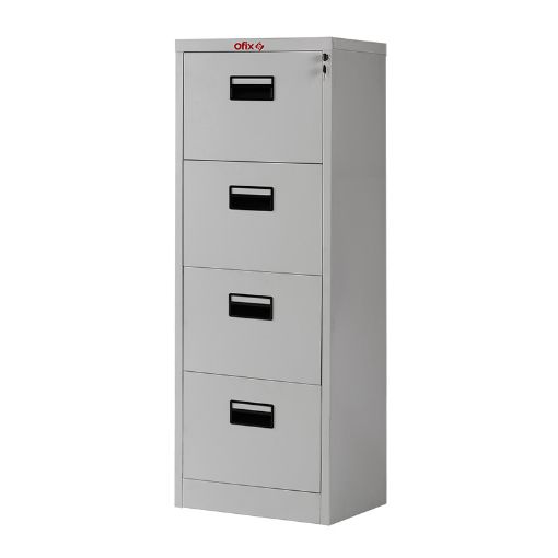 Imagen de ARCHIVERO METAL 4 GAV 22 GRIS ACERO OFICIO