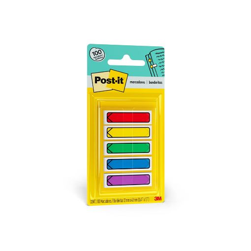 Imagen de MINIBANDERITAS FLECHA COLORES PRIMARIOS 100 BANDERITAS