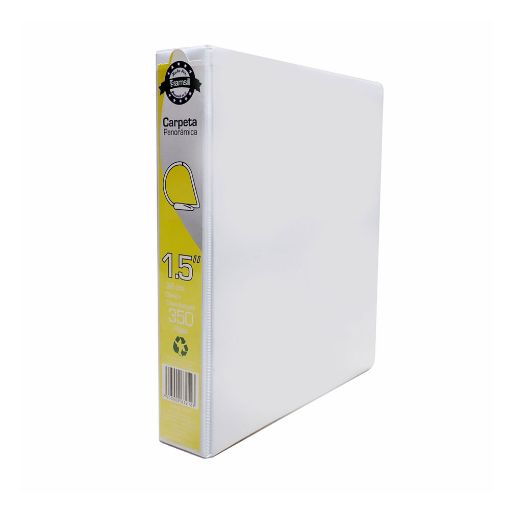 Imagen de CARPETA ARILLO 1.5 D BLANCA PANORAMICA SAMSILL