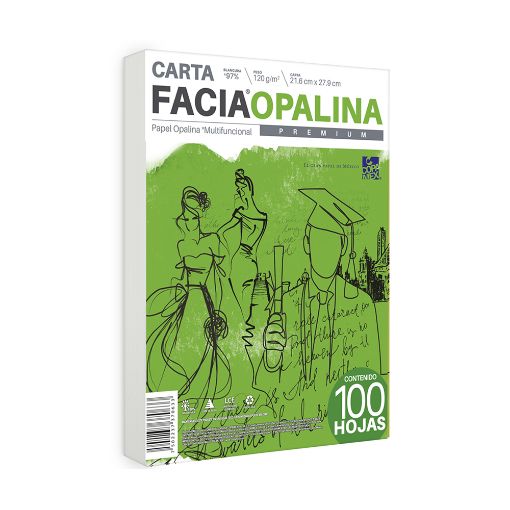 Imagen de PAPEL OPALINA CARTA BLANCA COPAMEX CON 100HJS