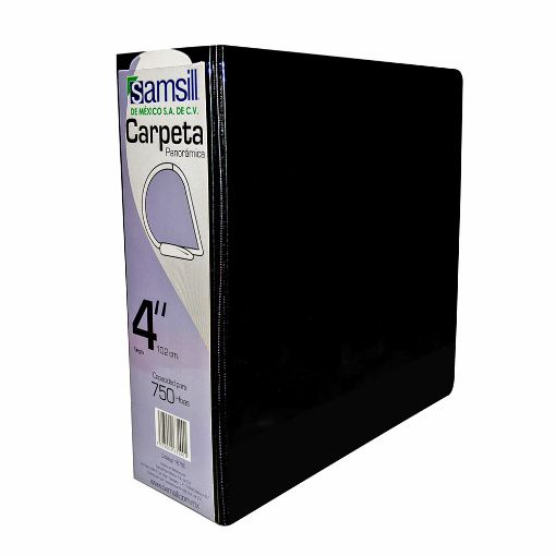 Imagen de CARPETA ARILLO 4 D NEGRA PANORAMICA SAMSILL
