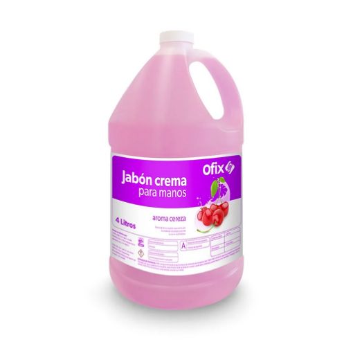 Imagen de JABON LIQUIDO DE MANOS CREMA DE CEREZA OFIX 4 LT
