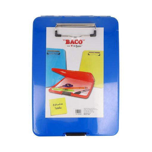 Imagen de TABLA CARTA AGARRAPAPEL ESTUCHE PLASTICO BACO