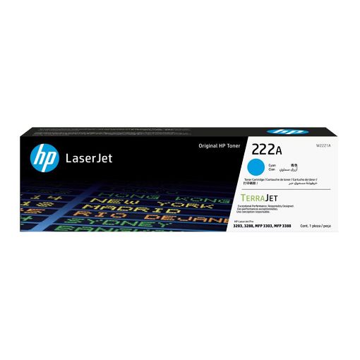 Imagen de TONER HP LASERJET 222A CIAN