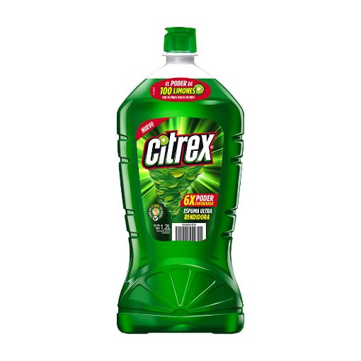 Imagen de DETERGENTE LIQUIDO LAVATRASTES CITREX LIMON 1.2 LTS